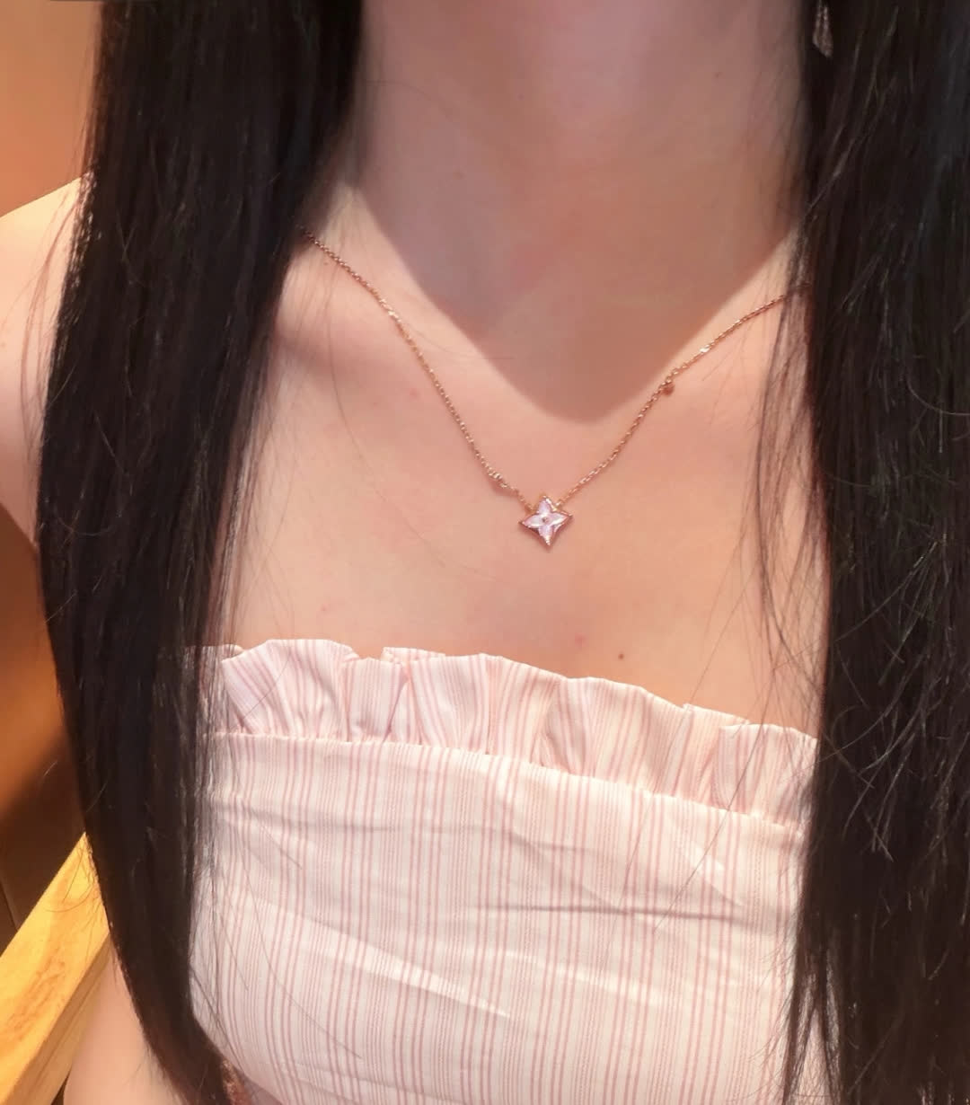 Louis Vuitton Gold Flower Necklace